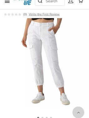 Sanctuary White Cargo Pants